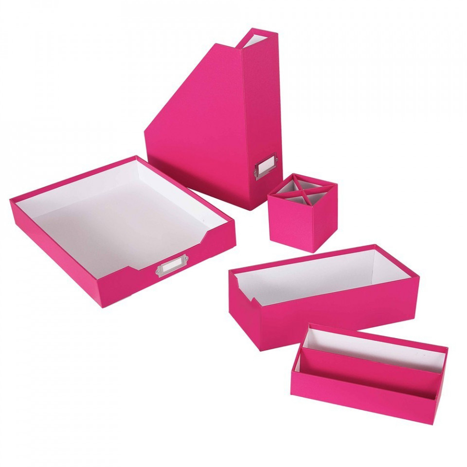 Office organization set, matt pink, 5 pieces