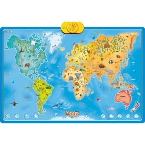 Momki interactive world map with animals